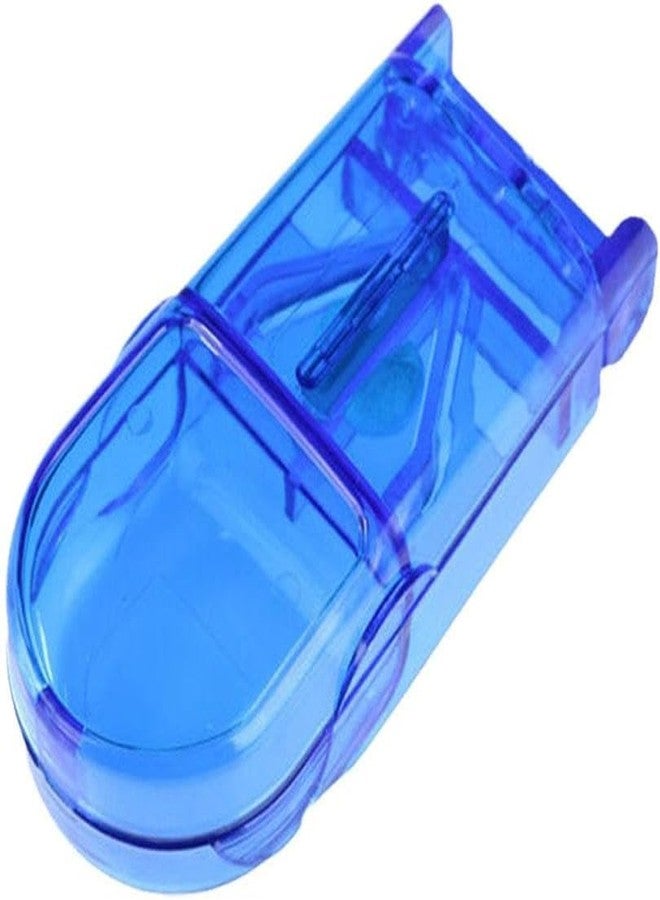 Sluswallow 1Pc Blue Pill Cutter,Pill Cutter and Splitter with Dispenser,Splitter with Dispenser, Cuts Pills, Vitamins, Tablets, Cutting Small or Large Pills Daily Medicine Organizer, Medication Aids - Image 1